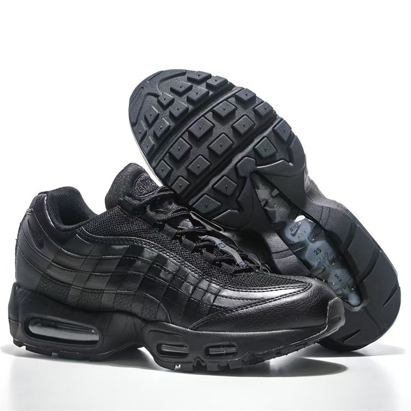 Men's Hot sale Running weapon Air Max 95 Black Shoes 080